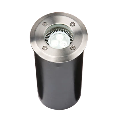 £41.57 • Buy Ip67 230v Gu10 Round Stainless Steel Ground Dimmable Walkover Light Long Body