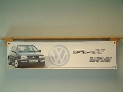 VW Golf VR6 Banner Volkswagen Workshop Garage Car Show Display Pvc Sign Poster • $19.89