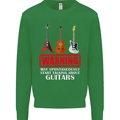 May Start Talking About Guitars Guitarist Mens Sweatshirt Jumper • $26.13