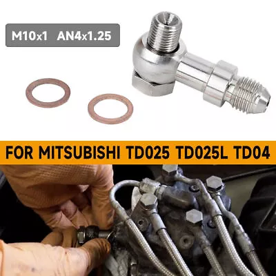 0.05inch To 4AN 315-02101-011 Turbo Oil Feed Banjo Bolt Kit For Mitsubishi TD025 • $18.04