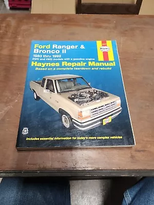 Haynes 1983-1992 Ford Ranger & Bronco Ii 2Wd 4Wd - Repair Manual 36070 • $15.95