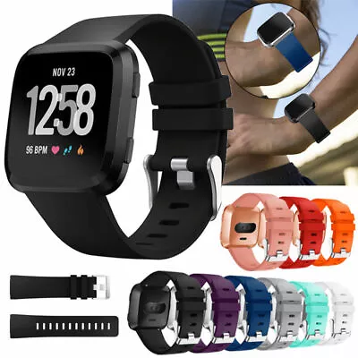 Replacement Band For Fitbit Versa Special Edition Silicone Strap Wristband Small • $15.49