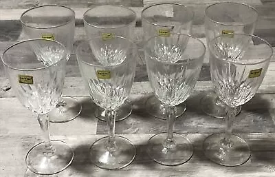 Vintage Luminarc Wine Glasses USA New Beautiful Crystal Set Of 8. W18 • $35