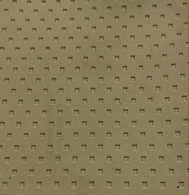 MARINE GRADE 54  Beige Square Indents Vinyl Fabric Boat Auto Upholstery 09.2237 • $17.95