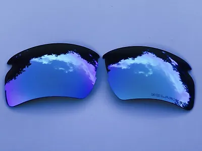 Engraved Polarized Ice Blue Mirror Replacement Lenses For Oakley Flak 2.0 Xl • £12.99