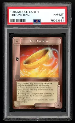 Middle Earth (CCG) The Wizards Limited - The One Ring PSA 8 - Hide From Sauron • $249.95