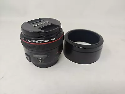 Canon EF 50mm F/1.2L USM Standard Lens - With Hood And Caps • £495
