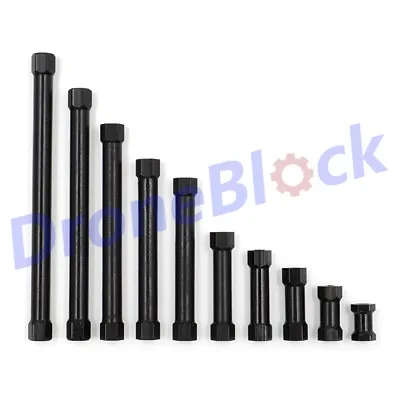 10PCS M3 Aluminum Standoff Hex Spacer Column Black Round FPV Quadcopter Drone • $2.60