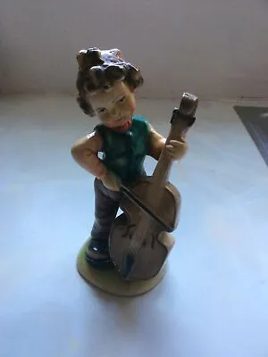 Vintage Retro Kitsch Plaster Boy Musician Figurine Made In Italy 1950s 1960s No1 • £8.99