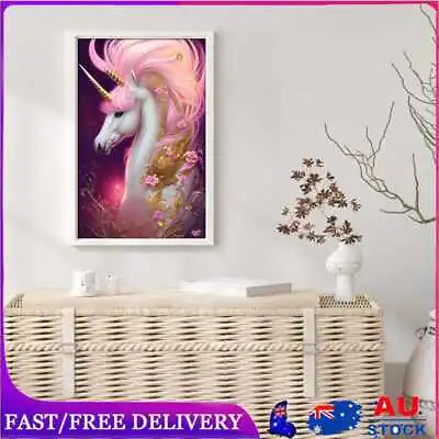 $18.69 • Buy 5D DIY Full Round Drill Diamond Painting Unicorn Kit Home Decoration Art Craft