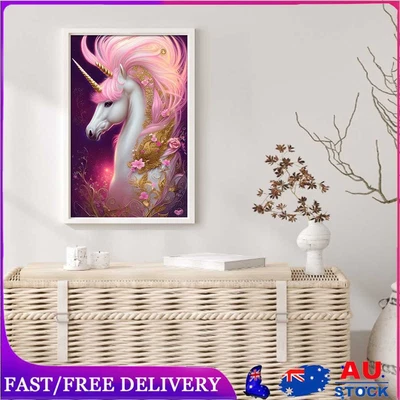 $18.69 • Buy 5D DIY Full Round Drill Diamond Painting Unicorn Kit Home Decoration Art Craft