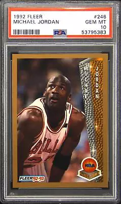 1992 Fleer #246 Michael Jordan PSA 10 Gem Mint • $250