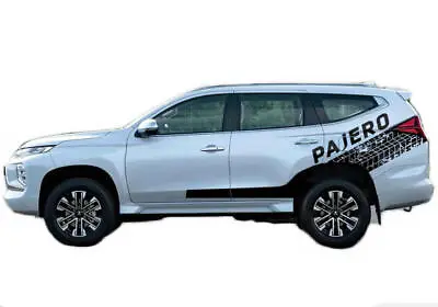 Graphic Tire Tracks Sticker Kit For Mitsubishi Pajero Sport Side Door Decals • $113.73