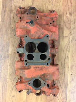 1966 66 Chevelle Impala 327 Q Jet Iron Intake Manifold AIR 3875954 Dated F-22-6 • $124.99