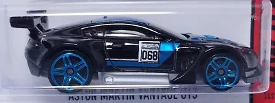 Hot Wheels 2015 #149 HW Race Aston Martin Vantage GT3 Black 1:64 CFL35 • $9.99