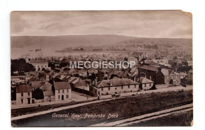 £1.50 • Buy Pembrokeshire Pembroke Dock General View Old  Postcard