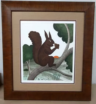 Thomas McKnight Squirrel Signed Limited Etching  Professionally Custom Framed UV • $555