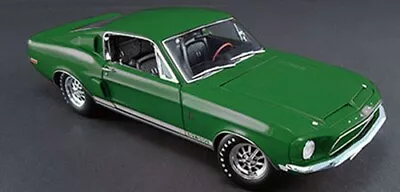 1968 Ford Mustang Shelby Gt350 Green White Rocker Stripe Acme 1:18 A1801809 Gmp • $165