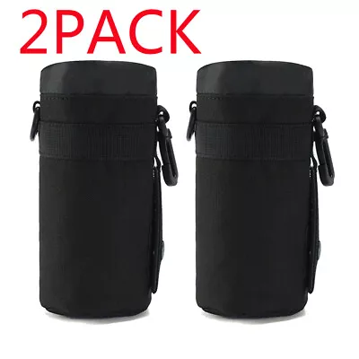 2PACK Military Tactical Molle Water Bottle Bag Pouch Belt Holder Kettle Pouch • $13.99