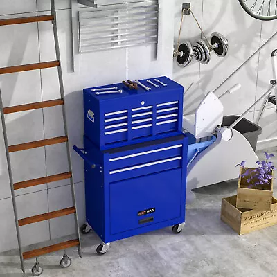 High Capacity Rolling Tool Chest With Wheels 8-Drawer Tool Storage Cabinet • $219.89