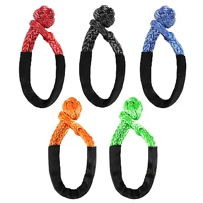 2/4pcs 1/2  Soft Shackle Rope 55000lb Synthetic Tow Recovery Strap Car SUV ATV  • $20.65