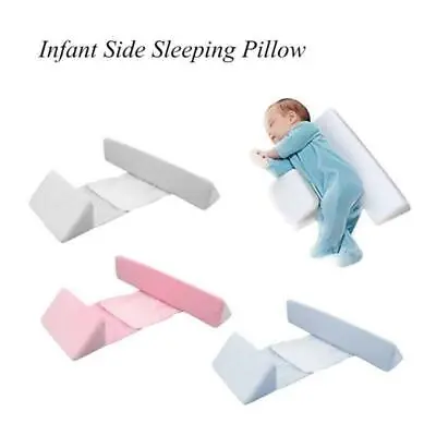 £9.69 • Buy Adjustable Infant Baby Side Sleep Pillow Support Wedge Newborn Anti Roll Cushion
