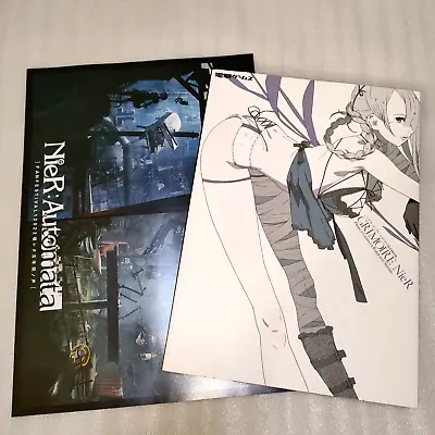 GRIMOIRE NieR Complete Guide Material Collection Art Book & NieR Automata Flyer • $47.67