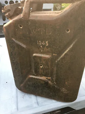 £45 • Buy WW2 Fuel Jerry Can With 9mm Bullet Holes 1945