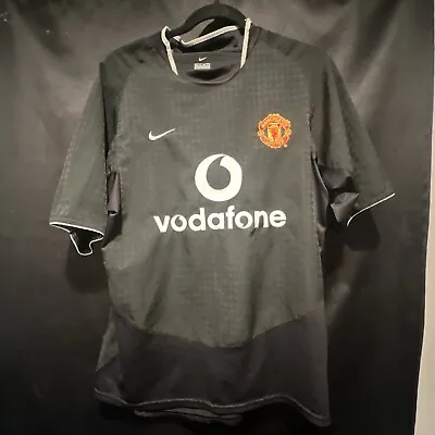 Vintage Manchester United Nike 2003-04 Away Soccer Jersey Football Shirt Mens S • $39.99