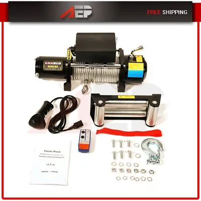 8000lbs/3629kg 12V Electric Recovery Winch Truck SUV Durable Remote Control • $249.99