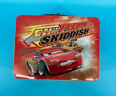 Disney Pixar Cars Metal Lunch Box With Lightning McQueen And Snotrod • $10