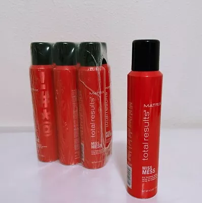 6 X  Miss Mess Dry Finishing Spray 4.8 Oz   Matrix Total Results Hairspray • $89.95