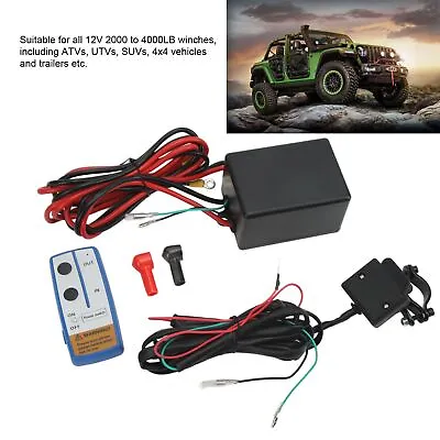 New Electric Winch Remote Control Kit 12V High Temperature Resistance For 2000 • £69.52