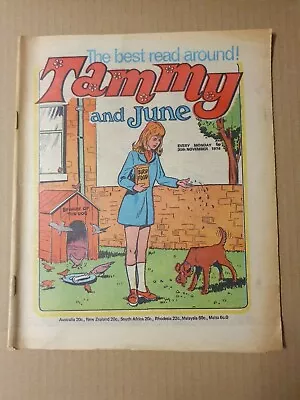 TAMMY And JUNE - 30th November 1974 - UK Paper Comic (5p Issue) • £4.99