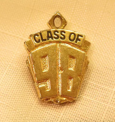 Class Of 98 Charm Vintage Gold Tone Spirit Of The Future • $23.99