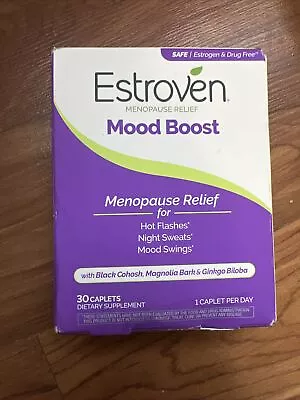 Estroven Menopause Relief Mood Boost 30 Caplets Exp. 07/2023 • $10