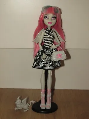 £40 • Buy Monster High Rare Rochelle Goyle Doll With Bag, Pet & Stand