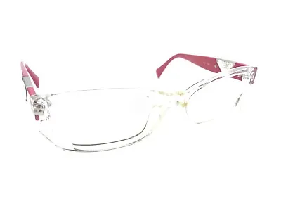 Prada VPR 10O 2AZ-1O1 Clear Pink Eyeglasses Frames 54-18 135 Italy Designer • $99.99