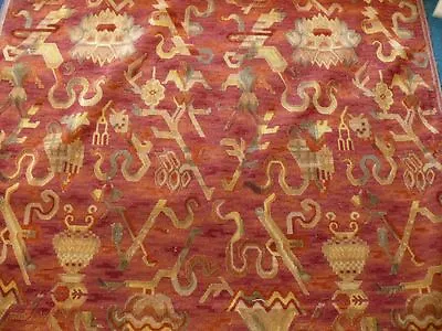 By Yd Clarence House Tapestry Epingle Brahmaputra In Red Orange Msrp$650/y • $225
