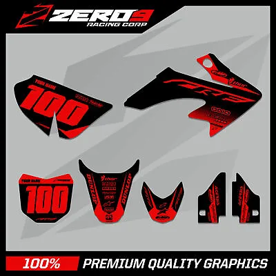 Honda Crf 50 Motocross Graphics Mx Graphics Kit Block Blk/red • $95.71