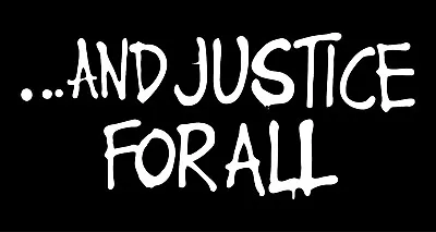 Metallica Justice For All  Vinyl Decal Guitar Laptop Car Window Sticker  • £9.15