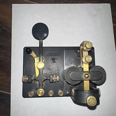 Vintage E.F JOHNSON  Telegraph Key Original Unrestored • $99