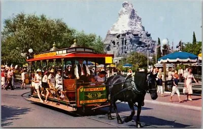 Vintage DISNEYLAND Anaheim CA Postcard Horse-Drawn Streetcar #A-3 C1950s Unused • $5.25