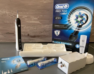$40 • Buy Oral B Pro 700b Refurbished. Pressure Sensor, 2 Speeds, Case Charger, Extras