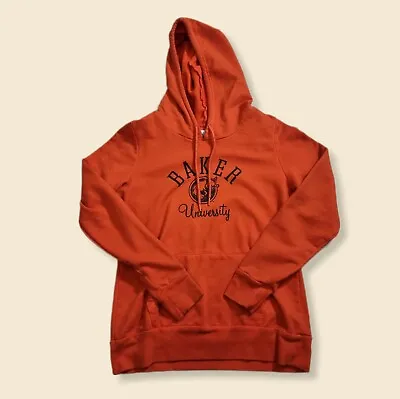 Champion Authentic Athleticwear Orange Baker University Hoodie Womens Medium • £20.90