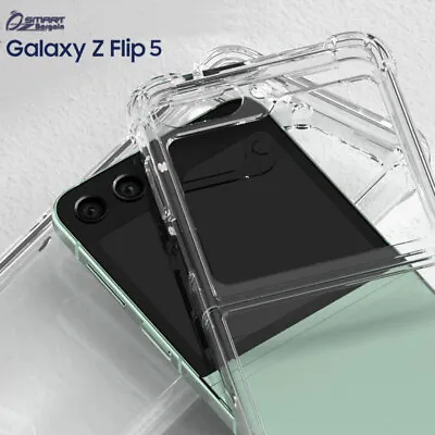 $5.99 • Buy Clear Bumper Soft TPU Reinforced Coner Case Cover For Samsung Galaxy Z Flip 5