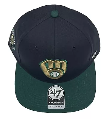 Milwaukee Brewers '47 Brand Snapback Adjustable One Size Baseball Cap Hat • $22.40