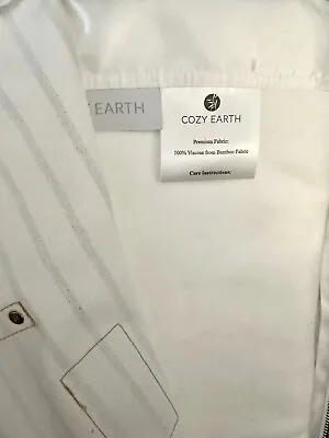 NEW Cozy Earth Full/Queen 100% Viscose Bamboo Blanket Bedding Throw White QUEEN • $230