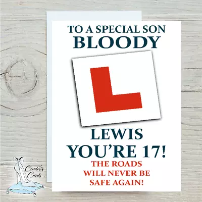 Personalised Birthday Card New Driver 17th Car Any Name/age/occasion  • £2.99