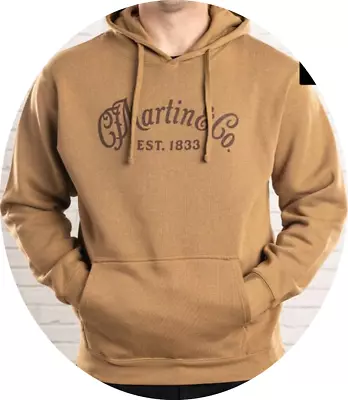 Martin & Co. Backstage Hoodie Men's Guitar Sweatshirt-Coyote Brown-XL. BNWT. • $45